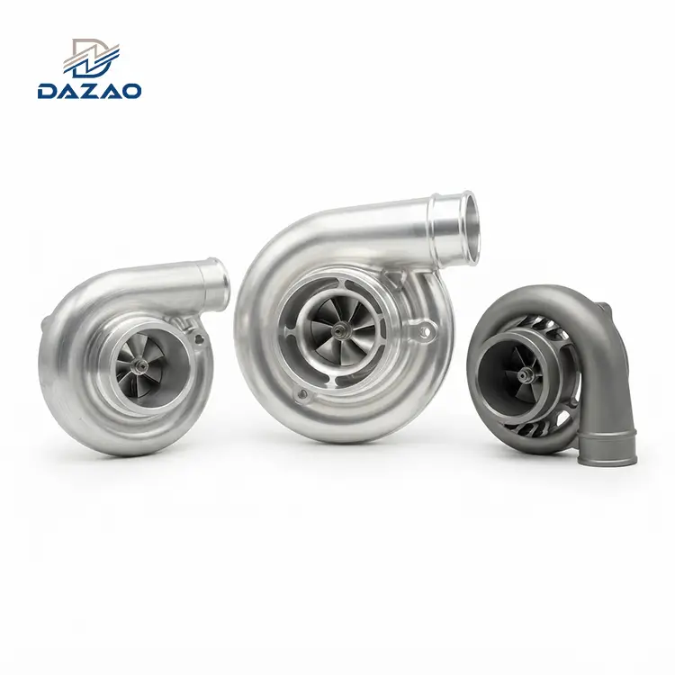 Kütük Alüminyum Turbo Kompresör Muhafazası 5 Eksen CNC Freze Hizmeti